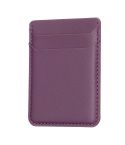 BFK12 R20 Texture Card Bag Mobile Phone Back Sticker(Dark Purple)