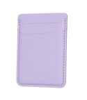 BFK12 R20 Texture Card Bag Mobile Phone Back Sticker(Purple)