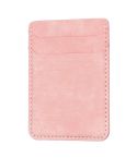 BFK13 Frosted Card Bag Mobile Phone Back Sticker(Pink)