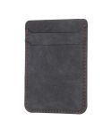 BFK13 Frosted Card Bag Mobile Phone Back Sticker(Black)