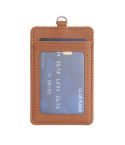 BFK15 Vertical ID Card Bag with Lanyard(Brown)