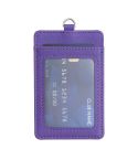 BFK15 Vertical ID Card Bag with Lanyard(Purple)