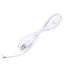 1m USB DC Cable with Switch(White)
