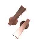 1pair Thickened Flat Hook Door Handle Hook Free Punch Free Installation Curtain Wall Hook(Red)