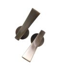 1pair Thickened Flat Hook Door Handle Hook Free Punch Free Installation Curtain Wall Hook(Cyan)