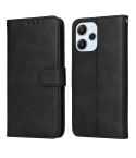 For Xiaomi Redmi 12 4G Classic Calf Texture Flip Leather Phone Case(Black)