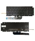 For Dell Inspiron G15 5510 5511 5515 5520 US Version Orange Backlight Laptop Keyboard(Black)