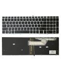 For HP ProBook 650 G4 Silver Frame US Version Laptop Backlight Keyboard