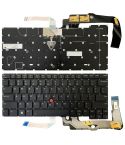 For Lenovo ThinkPad T14s Gen 3 21BR 21BS US Version Laptop Keyboard(Black)