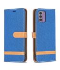 For Nokia G42/G310 Color Matching Denim Texture Horizontal Flip Leather Case(Royal Blue)