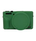 For Canon PowerShot G7 X Mark III / G7X3 Soft Silicone Protective Case with Lens Cover(Green)