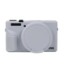 For Canon PowerShot G7 X Mark III / G7X3 Soft Silicone Protective Case with Lens Cover(Grey)