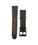 22mm Universal Retro Texture Leather Watch Band(Coffee Color)