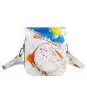 For FUJIFILM instax mini 12 Painted Full Body Leather Case Camera Bag with Strap(Splash Ink Watercolor)