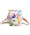 For FUJIFILM instax mini 12 Painted Full Body Leather Case Camera Bag with Strap(Watercolor Palm)