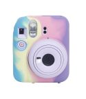 For FUJIFILM instax mini 12 Soft Silicone Camera Protective Case(Dark Blue Purple)