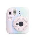For FUJIFILM instax mini 12 Soft Silicone Camera Protective Case(Pink Blue White)