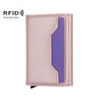 Anti Theft Brush Card Bag, Size:10x6x3cm(Rose Gold)