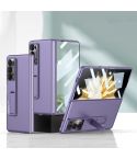 For Honor Magic V2 GKK Integrated Ultra-thin Folding Phone Case with Stand(Purple)