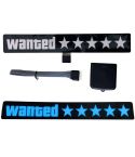 EL Luminous Car Stickers Cold Light Car Stickers Car Luminous Pattern Decoration(Wanted Ice Blue)