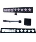 EL Luminous Car Stickers Cold Light Car Stickers Car Luminous Pattern Decoration(Wanted White)