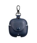 For Huawei FreeBuds SE 2 / SE 3 Leather TWS Earphone Protective Case with Hook(Blue)