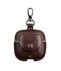 For Huawei FreeBuds SE 2 / SE 3 Leather TWS Earphone Protective Case with Hook(Dark Brown)