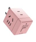 KYFEN USB Smart Mini Multi-function Fast Charging Socket(Pink)
