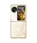 For OPPO Find N3 Flip Full Coverage Electroplate PC Transparent Phone Case(Gold)
