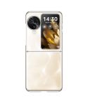 For OPPO Find N3 Flip Full Coverage Electroplate PC Transparent Phone Case(Silver)