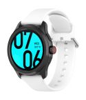 24mm Universal Small Waist Silicone Watch Band(White)