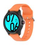 24mm Universal Small Waist Silicone Watch Band(Orange)