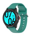 24mm Universal Small Waist Silicone Watch Band(Pine Green)