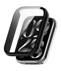 For Xiaomi Mi Band 8 Pro PC + Tempered Glass Film Integrated Watch Protective Case(Black)