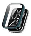 For Xiaomi Mi Band 8 Pro PC + Tempered Glass Film Integrated Watch Protective Case(Pine Green)