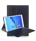 A0T8 For Huawei MatePad T8 8 inch ABS Ultra-thin Detachable Bluetooth Keyboard Voltage PU Leather Tablet Case with Bracket(Black)