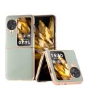 For OPPO Find N3 Flip Nano Electroplating Ecological Leather Phone Case(Green)