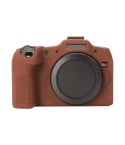For Canon EOS R8 Soft Silicone Protective Case(Coffee)
