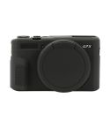 For Canon PowerShot G7 X Mark II / G7X2 Soft Silicone Protective Case with Lens Cover(Black)