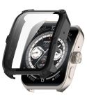 For OPPO Watch 4 Pro PC + Tempered Film Integrated Watch Protective Case(Black)