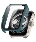 For OPPO Watch 4 Pro PC + Tempered Film Integrated Watch Protective Case(Pine Green)