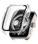 For OPPO Watch 4 Pro PC + Tempered Film Integrated Watch Protective Case(Transparent White)