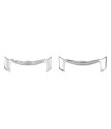 For Google Pixel Watch 2 1 Pair Stainless Steel Metal Watch Band Connector(Silver)