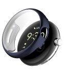 For Google Pixel Watch 2 Full Coverage TPU Electroplated Watch Protective Case(Midnight Blue)