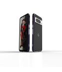 For Google Pixel 8 Pro Aurora Series Metal Frame Phone Case(Black Purple)