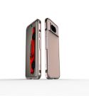 For Google Pixel 8 Aurora Series Metal Frame Phone Case(Rose Gold)