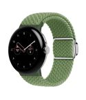 For Google Pixel Watch / Watch 2 Nylon Loop Magnetic Buckle Watch Band(Cactus)