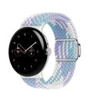 For Google Pixel Watch / Watch 2 Nylon Loop Magnetic Buckle Watch Band(Violets)