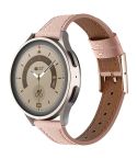 22mm Universal Genuine Leather Watch Band(Light Pink)