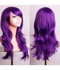 Anime Cos Role Playing Wig Cosplay Color Stage Headgear(Purple)